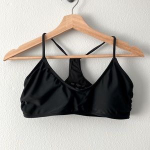3 for $10 Sexy Sporty Black Swim Top Knot Detail Strappy Back Scoop Neck